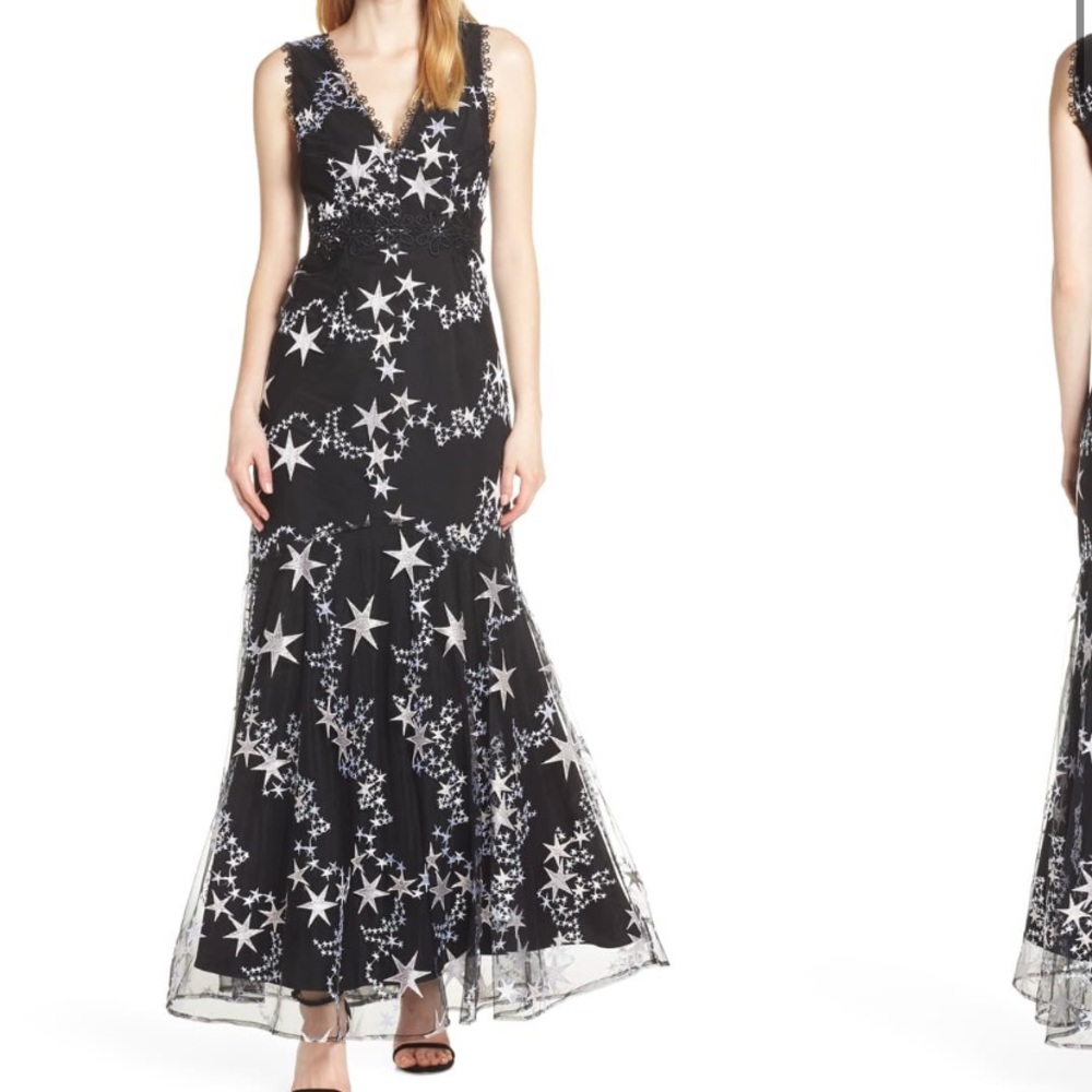 NWOT Foxiedox embroidered gown